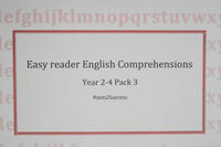 Easy reader English comprehension pack 3