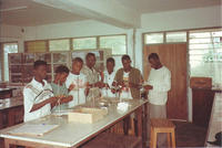Biology lab in Nkroful in Ghana